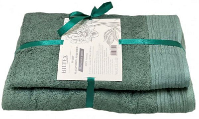 Набор полотенец махровых зеленый BILTEX 