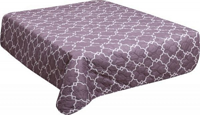 Покрывало декоративное Узор 145x210 см UP! (Underprice) фиолетовый 