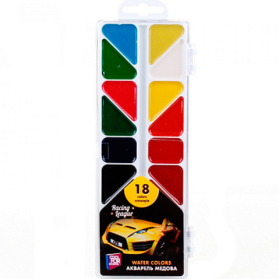 Фарба акварельна Cool For School Racing League 18 кольорів