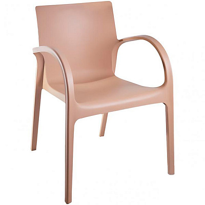 Стілець обідній з підлокітниками Гектор new кремовий кремовий/кремовий