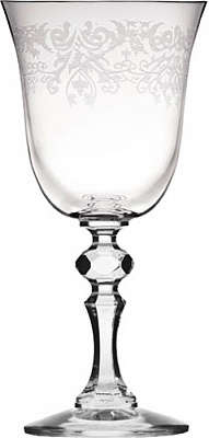 Набор бокалов для вина Krosno Prestige krista deco F576030022085EK0 220 мл 6 шт.