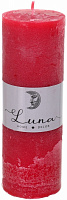 Свеча Рустик цилиндр красный Cardinal C5516-200 Luna