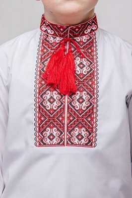 Вишиванка для хлопчиків Сварга Красунчик р.146-152 червоно-чорний