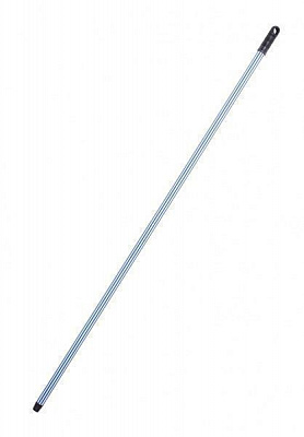 Ручка для швабри універсальне Гривня Петрівна прогумована 120см*0,23мм, блакитно-біла