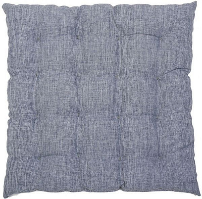 Подушка на стілець Гавана квадратна стьобана 37х37х5 сірий