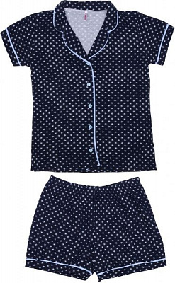 Комплект женский Nika Isik 5007 р. L синий с принтом 