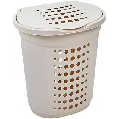 Кошик для білизни Алеана 568х504х394 біла роза