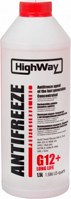 Антифриз HighWay до -52°С 1,5л червоний