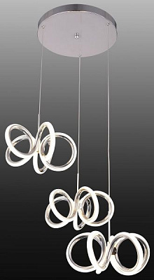 Люстра светодиодная Геотон GTN-600/3Р 48179 81 Вт хром 