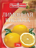 Кислота лимонная 20 г Приправка (4820039290120) 