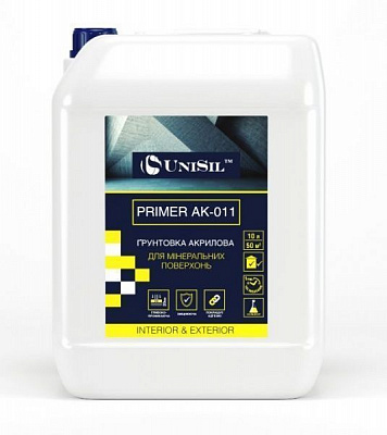 Ґрунтовка глибокопроникна UniSil акрилова Uni Primer АК-011 10 кг 10 л