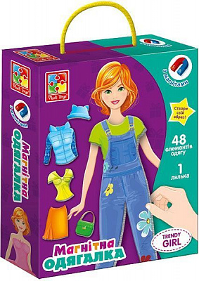 Магнітна гра-одягалка Vladi Toys Магнітна одягалка Trendy girl VT3702-22