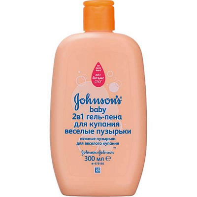 Гель Johnson's Baby для купання 2 в 1 Веселі бульбашки 300 мл