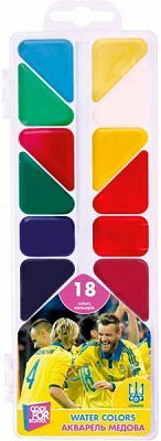 Краски акварельные медові 12 кольорів FF00676 Cool For School