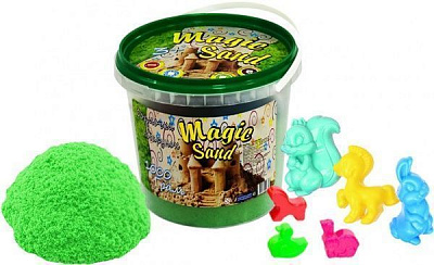 Кінетичний пісок Strateg Magic Sand зелений 1 кг 372-5