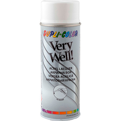 Эмаль аэрозольная Dupli-Color Very Well RAL 9010 белый глянец 400 мл