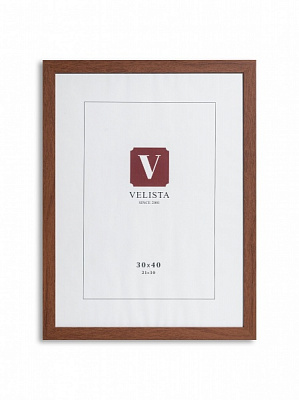 Рамка для фотографии со стеклом Velista 20BW-863195v 1 фото 30х40 см коричневый 