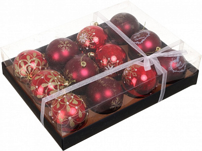 Набор елочных шаров Комплект № 14 d 80 мм 12 шт./уп.