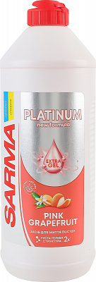 Средство для ручного мытья посуды SARMA Platinum Розовый грейпфрут 0,5л