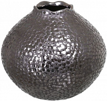 Ваза керамическая серебрянная Феб 20х18 см