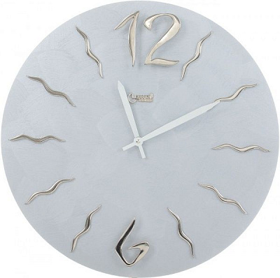 Часы настенные кварцевые silver grey5 11463 Lowell