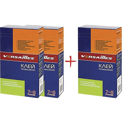 Клей для обоев Versailles профессиональный для флизелиновой основы 250 г 2+1 бесплатно