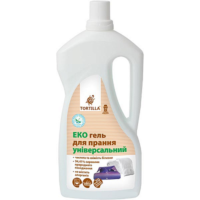 Гель для машинного та ручного прання TORTILLA Еко 1 л