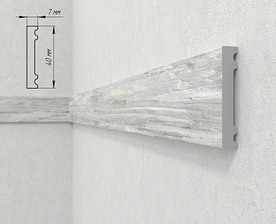 Молдинг 164-253 2800x7x40мм