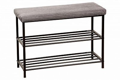 Полка для обуви Меблі Прогрес Софт 630x260x450 мм черный (65000011507)