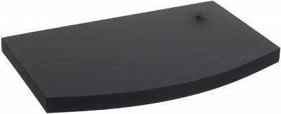 Кришка Aqvida ТМ фарбована чорна з освітленням 120х40 овальна КО-120