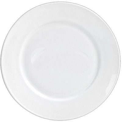 Тарелка десертная Ice белая 19 см