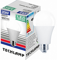 Лампа светодиодная Techlamp 20 Вт A65 матовая E27 220 В 4000 К 