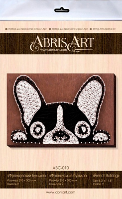Набор для творчества Стринг-арт Французский бульдог АВС-010 Абрис Арт 