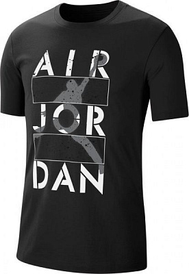 Футболка Nike M J STENCIL SS CREW CJ6308-010 L чорний