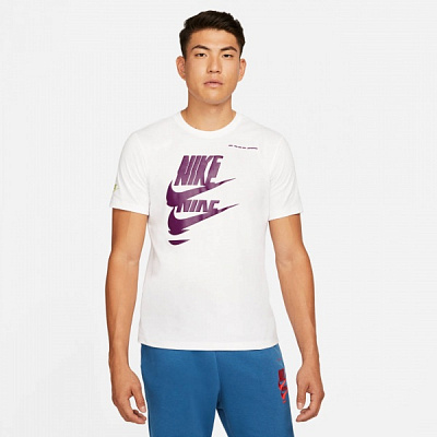 Футболка Nike M NSW ESS+ SPORT 1 TEE DM6377-100 р.L белый