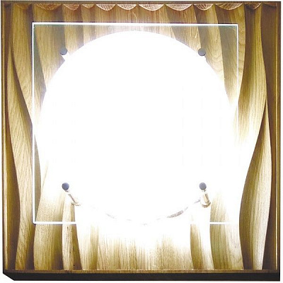 Світильник стельовий Декора НББ 32300 3D LED 24 Вт дуб