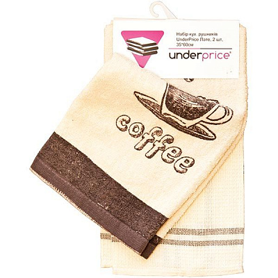 Набір кухонних рушників Underprice Лате 2 шт
