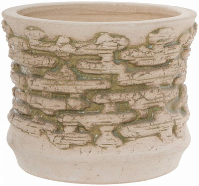 Горшок шамотный Камин №3 круглый 27 круглый 26,6л кремовый 