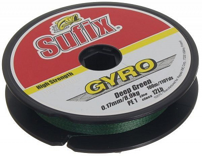 Шнур Sufix Gyro 100м 0,17мм зелена