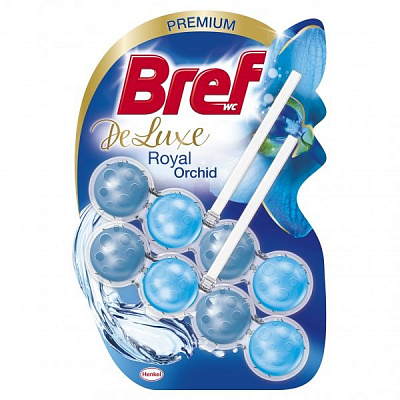 Туалетный блок Bref Делюкс Роскошная орхидея 2x50 г 