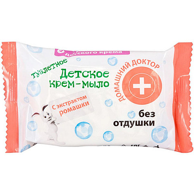 Крем-мыло Домашний доктор с ромашкой без отдушки 70 г