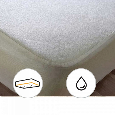 Наматрасник MirSon Terry Waterproof 218 водонепроницаемый с резинкой по периметру 26х120x200 см 2200000376367 