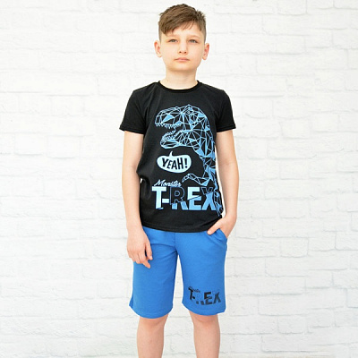 Костюм для мальчиков Blanka Рекс р.134 синий 12945 