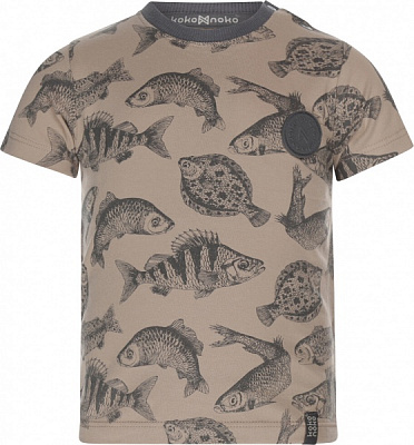 Футболка для мальчиков Koko Noko р.110 песочный T46886-37 
