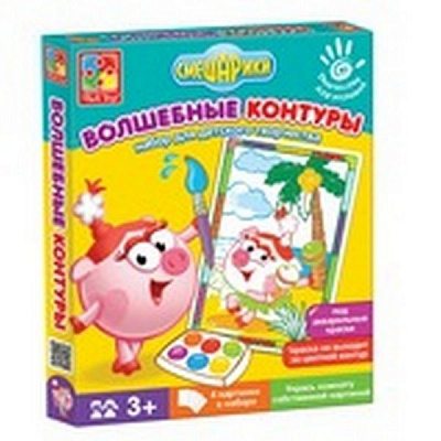 Набор для творчества Vladi Toys Волшебные контуры. Смешарики VT4402-24