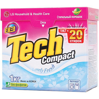 Стиральный порошок Tech Lovely Fresh 1 кг