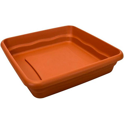 Піддон пластиковий Plastiken Terra Plato Cuadrada квадратний (7823) теракот