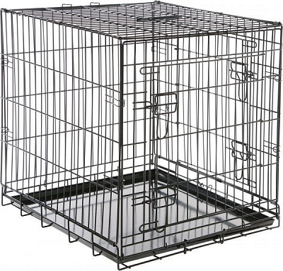 Клітка Papillon з 2 дверцятами чорна 61х54х58 см