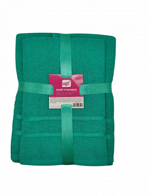 Набор полотенец Trity 50х90 см + 70х140 см зеленый UP! (Underprice) 