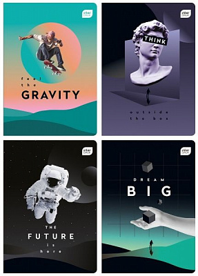 Зошит шкільний А5 48 арк. лінійка Besmart в асортименті InterDRUK